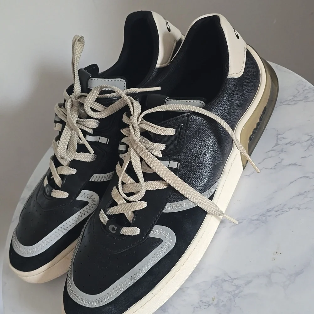 Coach 1941 Black Citysole Signature Court Sneakers - Picture 3 of 11